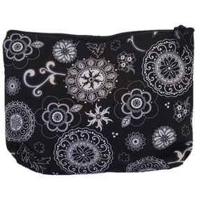 Thirty One Zipper Pouch Onyx Medallion NWOT